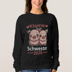 Lilla syster 2025 Två rosa smågrisar syster T Shirt