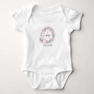 Lilla syster kanin Personlig rosa ros T Shirt