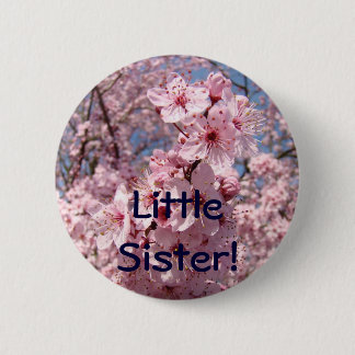 Lilla syster! knapp Rosa träd Blommar