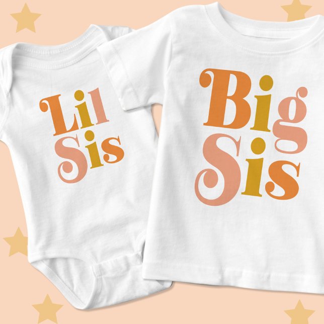 Lilla syster Retro matchande syskon T Shirt (Skapare uppladdad)