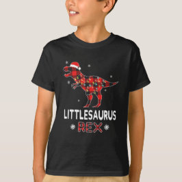 Lilla T-Rex Red Plaid Buffalo Jul Dinosaur T Shirt