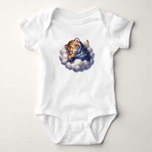 Lilla tiger sover fredligt t shirt