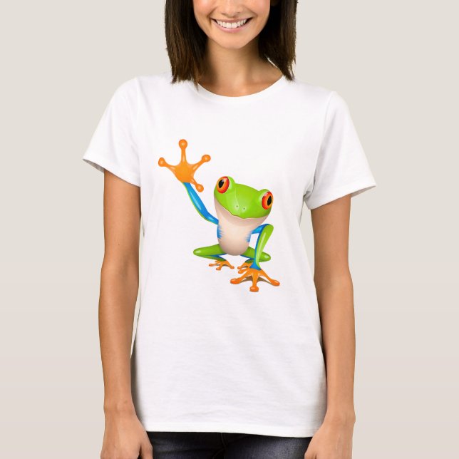 Lilla träd groda tee shirt (Framsida)