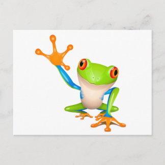 Lilla träd groda vykort