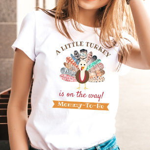 Lilla Turkiet på vägen! Mamma för thanksgiving som T Shirt