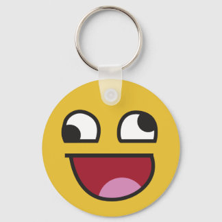 Lilla underliga öga emoji nyckelring
