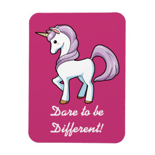 Lilla Unicorn Magnet