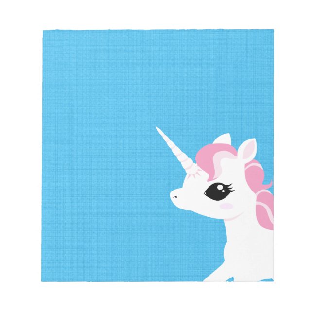 Lilla Unicorn med Rosa mane anteckningsblock (Framsida)