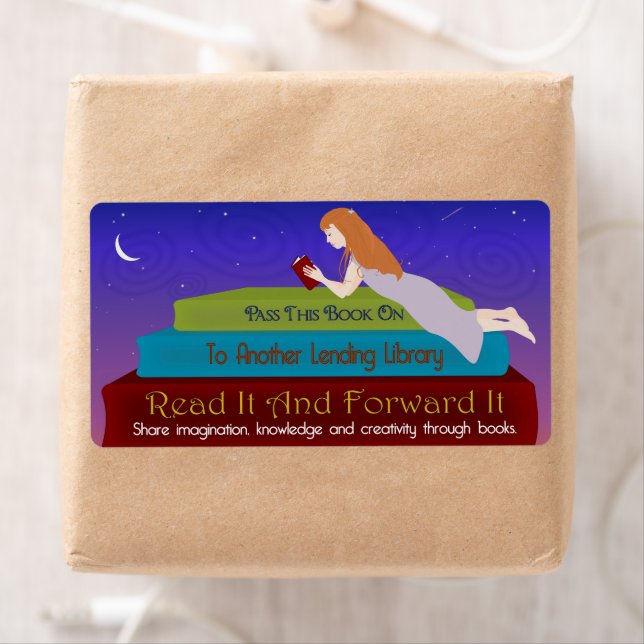 Lilla utlånande bokskylt Bibliotek Fraktsedel (Insitu)