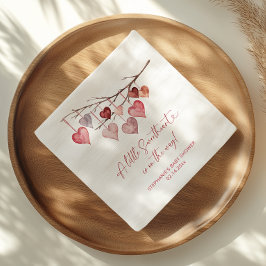 Lilla Valentines Babyskor Papper Pappersservett