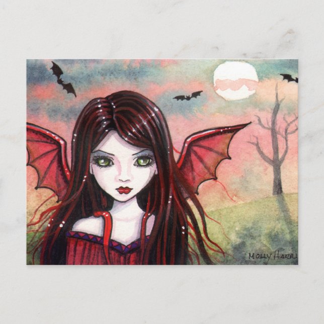 Lilla vampyr postkort av Molly Harrison Vykort (Framsida)