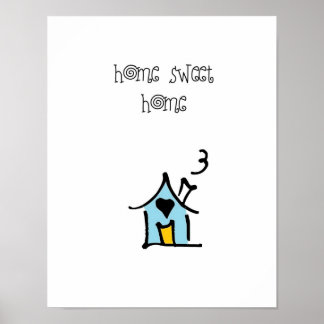 lilla varelser hemma sött hem poster