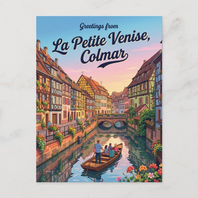 Lilla Venedig Frankrike Vykort (Framsida)