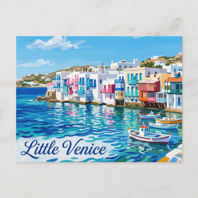 Lilla Venedig Grekland Vykort (Framsida)