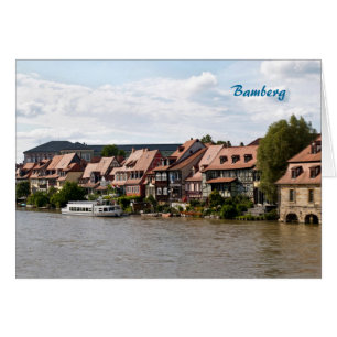 Lilla Venedig i Bamberg Hälsningskort