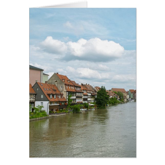 Lilla Venedig i Bamberg Hälsningskort (Framsidan)