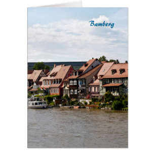 Lilla Venedig i Bamberg Hälsningskort