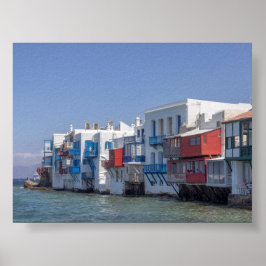 Lilla Venedig på Mykonos Poster