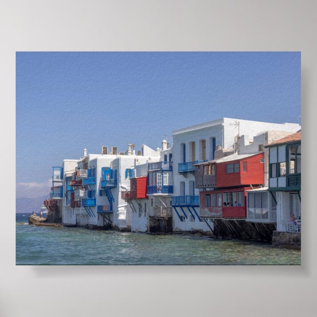 Lilla Venedig på Mykonos Poster (Framsidan)