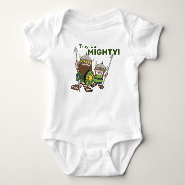 Lilla Vikings Baby Jersey Bodydress T Shirt (Framsida)