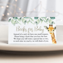 Lilla vilda en safari baby shower böcker för bebis