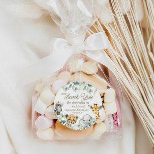 Lilla Vilda En Safari Baby Shower Favor Märke