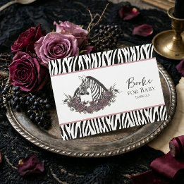 Lilla vilda Zebran Safari-böcker för bebisar Tilläggskort