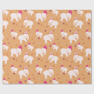 Lilla vit elefant julfest presentpapper
