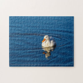 Lilla Vita Anka-reflektioner Pussel