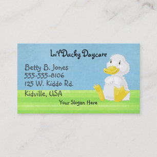 Lilla Vita Ducky-Affärskort Visitkort