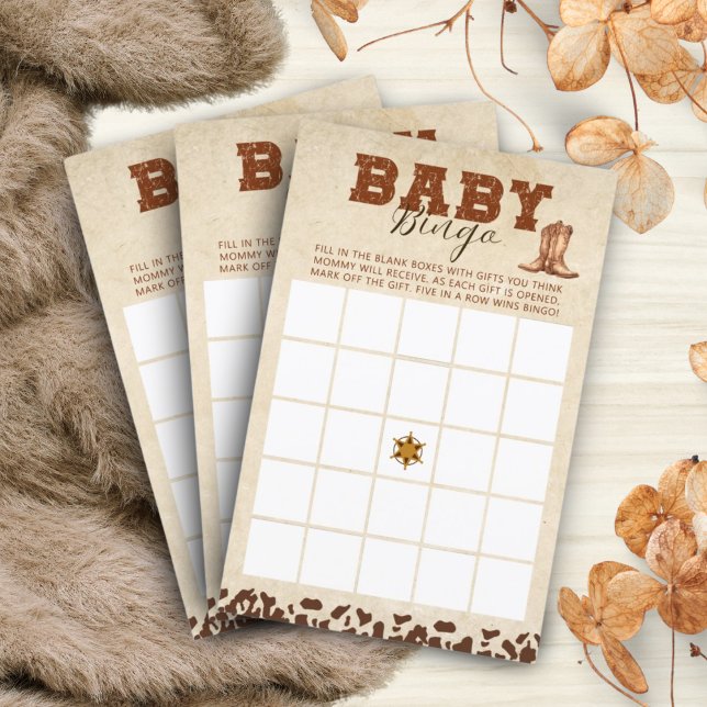 Lilla Westerna babybabybabyskor Bingo Game (Skapare uppladdad)