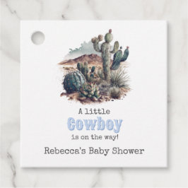 Lilla Westerna, blå, babykuggare Decor Gåvor Etiketter