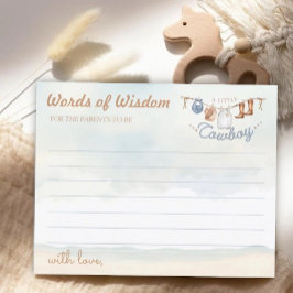 Lilla Westernt babyvykort för  babyskor