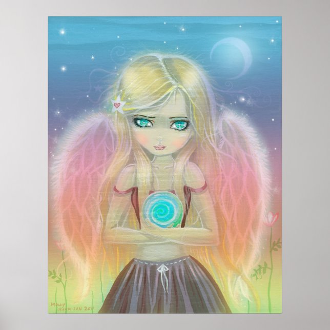 Lilla Whirlwind Angel Poster Skriv ut (Framsidan)