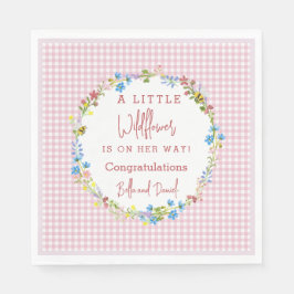 Lilla Wildblomma är på väg att bli en babyskugga Pappersservett