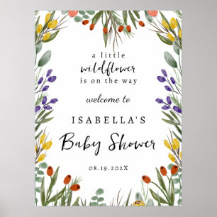 Lilla Wildblomma på välkomstskylten Poster