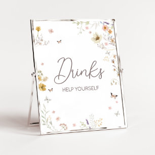 Lilla Wildblommor Botanical Vår Drinks Poster