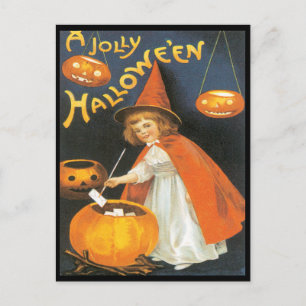 Lilla Witch Boeing Trouble Vintage Postcard Vykort