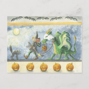 Lilla Witch's Ghost Dragon (vycard) Vykort