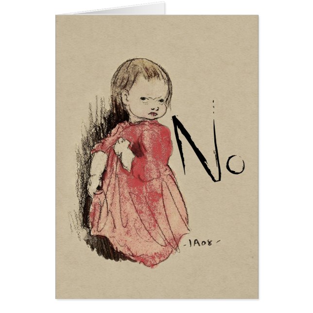 Lillan säger nej Ivar Arosenius CC0993 OBS Kort (Framsidan)