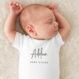Lillasyster Anpassat Namn Nytt T Shirt