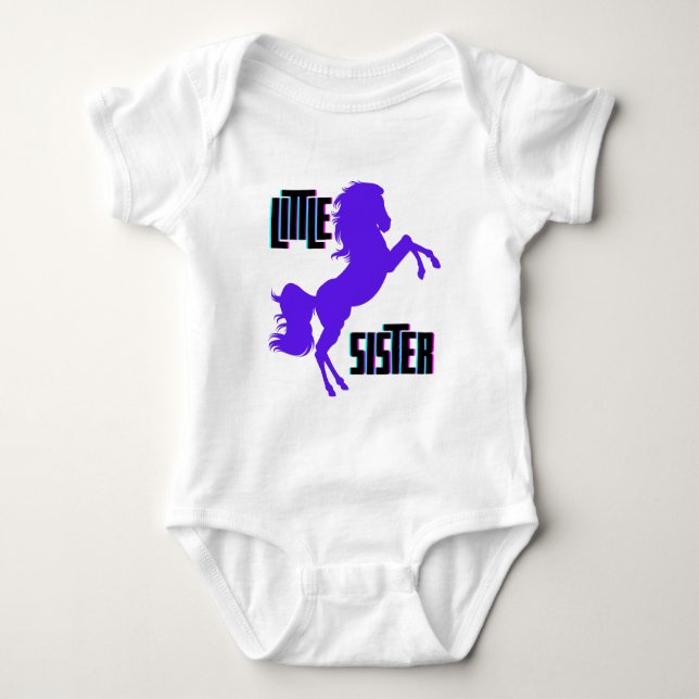 Lillasyster Lila Ponny T Shirt (Framsida)