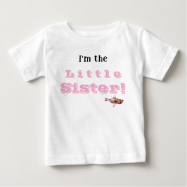 Lillasyster med ålder Baby T-Shirt
