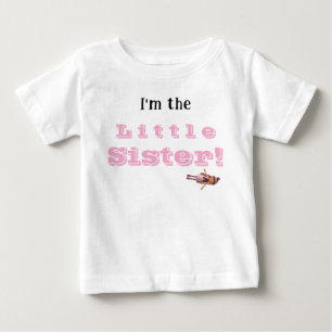 Lillasyster med ålder Baby T-Shirt