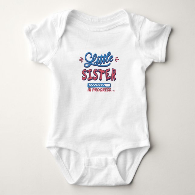 Lillasyster på gång t shirt (Framsida)