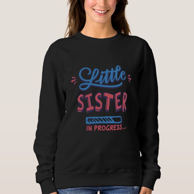 Lillasyster på gång t shirt (Framsida)