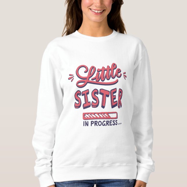 Lillasyster på gång t shirt (Framsida)