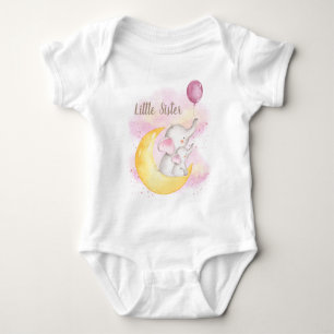 Lillasyster skjorta Elefant Systrar T Shirt