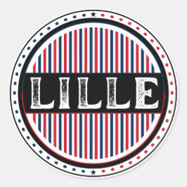 Lille City Pride Emblem – Fransk Identitet Runt Klistermärke
