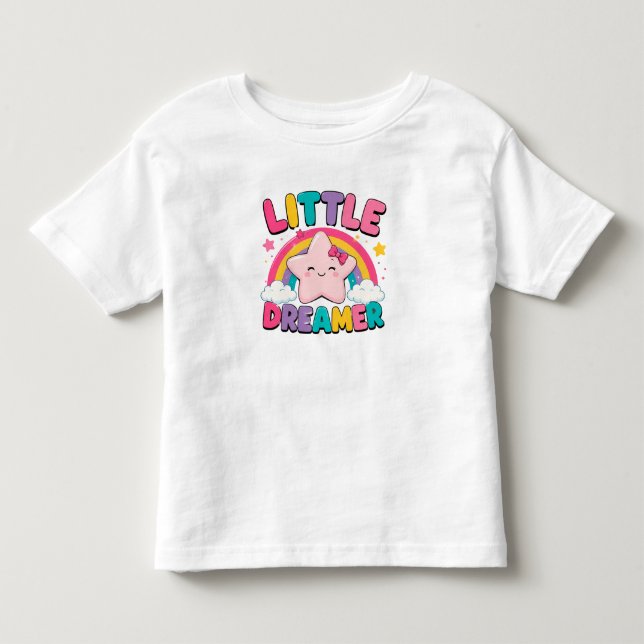 🌈 Lille Drömmare Regnmoln För Barn T Shirt (Framsida)